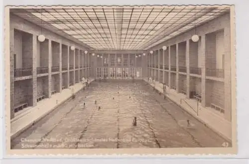 905281 Ak Chemnitz - Stadtbad, Schwimmhalle mit 50m.-Becken