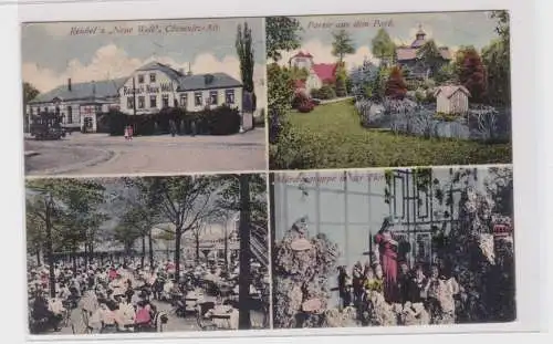 904917 Mehrbild Ak Chemnitz-Alt - Reichel's "Neue Welt", Märchengruppe, Park