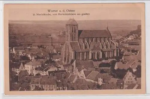 96306 Ak Wismar an der Ostsee St.Nicolaikirche um 1930