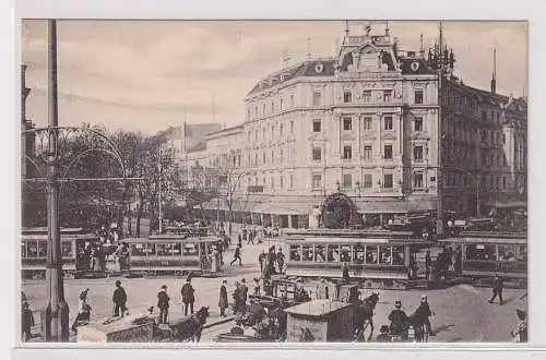 27192 Ak Berlin Potsdamer Platz mit Strassenbahnverkehr um 1910