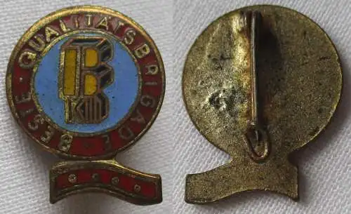 DDR Abzeichen Beste Qualitätsbrigade BKD Baukombinat Dresden? Gold (164516)
