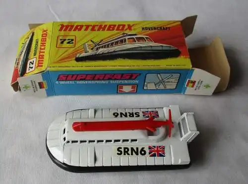 Matchbox Superfast Hovercraft Nr. 72 Lesney Products 1971 OVP (115283)