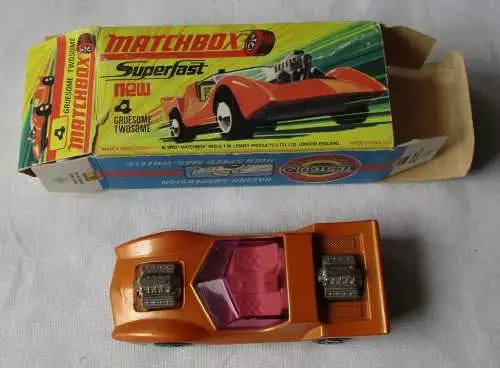 Matchbox Superfast Gruesome Twosome Nr. 4 Lesney Products 1970 OVP (110551)