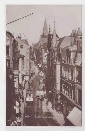 905189 AK Kiel - Holstenstrasse, Straßenansicht von Oben