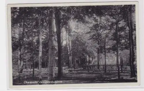 904396 Ak Chemnitz - Zeisigwaldschänke mit Gartenpartie 1931