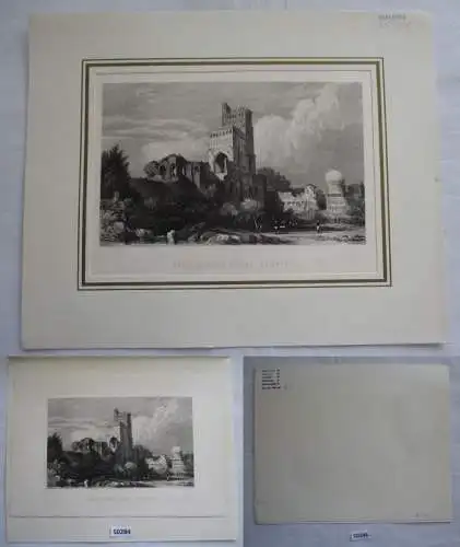 alter Stich - Seven - Storied Palace, Bejapore (Siebenstöckiger Palast in Bejapo