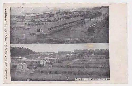 44594 Feldpost Ak Elsenborn Übungsplatz Kavallerielager 1916