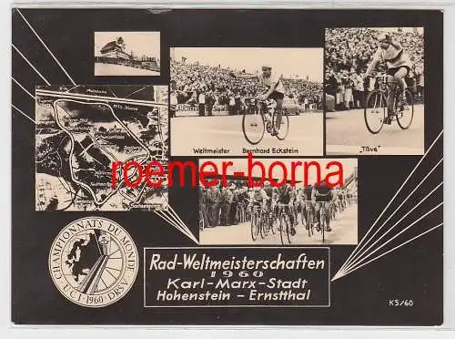 75045 Mehrbild Ak Rad-Weltmeisterschaften Karl-Marx-Stadt Hohenstein-Ernst. 1960