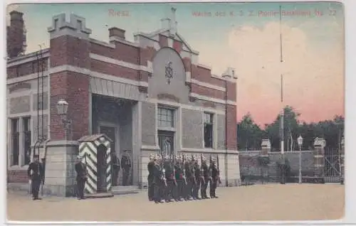 905005 AK Riesa - Wache des Königl. Sächs. 2. Pionier Bataillons No. 22