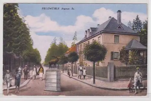 903596 Feldpost Ak Pelzmühle Siegmar in Sachsen 1941