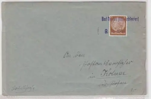 904671 Brief Bad Darkau (Lázně Darkov) Oberschlesien nach Kolmar (Colmer) 1939