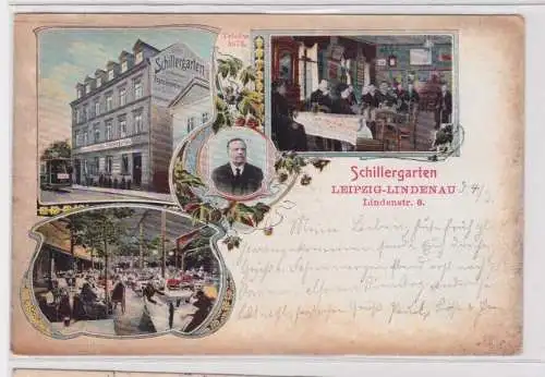 904738 AK Leipzig-Lindenau - Konzertgarten Schillergarten, Bes. F Gruneberg 1917
