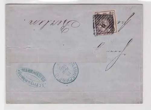 906850 Brief AD Braunschweig Mi 8 Nummernstempel 9 nach Berlin 1858