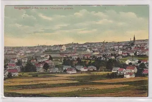 30503 Ak Neugersdorf in Sachsen von der Felsenmühle gesehen 1917
