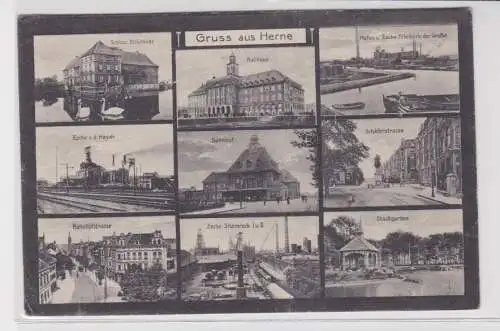 56832 Mehrbild AK Gruß aus Herne in Westfalen Zeche v.d.Heydt usw. um 1920