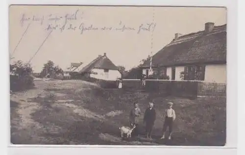 71790 Foto Ak Trassenheide auf Usedom Bauernhäuser 1912