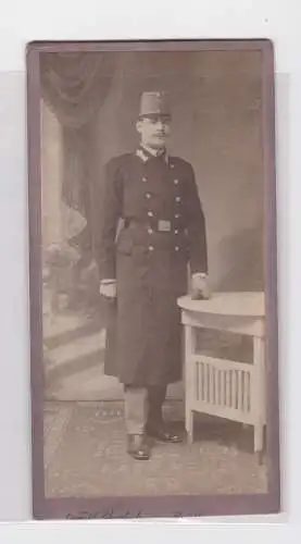 16721 Kabinettfoto K & K Soldat Aussig an der Elbe um 1910