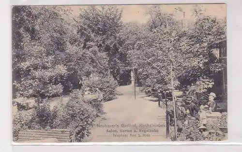 77570 AK Kirchsteinbek - Neubauer's Gasthof, Salon, GArten und Kegelbahn