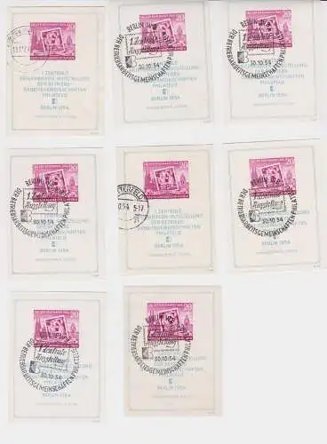 8 x DDR Briefmarken Block 10 (Briefmarkenausstellung) gestempelt (143696)