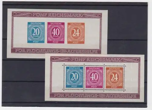 Alliierte Besetzung Gemeinschaftsausgabe Block 12 a und b postfrisch ** (147265)