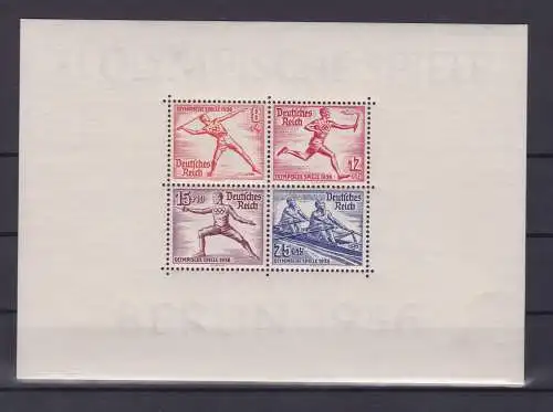 Deutsches Reich: Block 6 (Olympiade) postfrisch ** (131729)