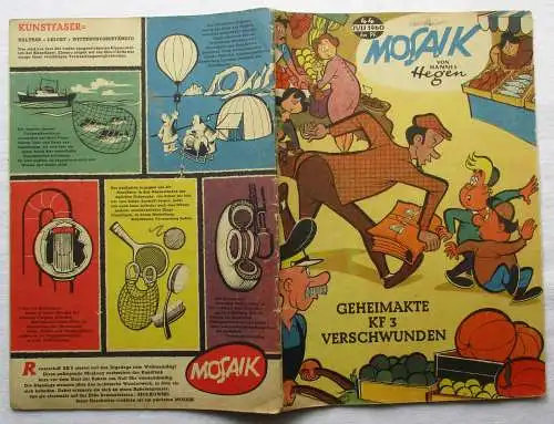 Mosaik Hannes Hegen Digedag Nr 44 von 1960 Geheimakte KF 3 verschwunden (123581)