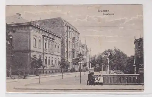 906790 Feldpost Ak Eisleben - Partie an der Landwehr 1916