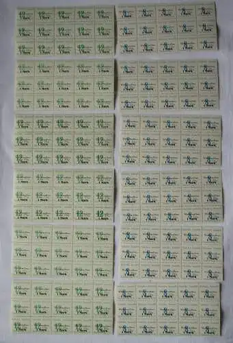 Lokalausgaben Spremberg 12x Bogenteil à 15 Marken Mi 21 / 22  (104679)