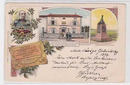 907989 Ak Bauernhaus in Roncourt, Wohnhaus Kronprinz Albert von Sachsen 1898