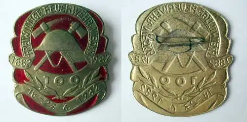 DDR Abzeichen 100 Jahre Freiwillige Feuerwehr Niesky 1882 - 1982 (156570)