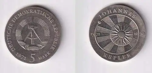 DDR Gedenk Münze 5 Mark Johannes Kepler 1971 (167450)