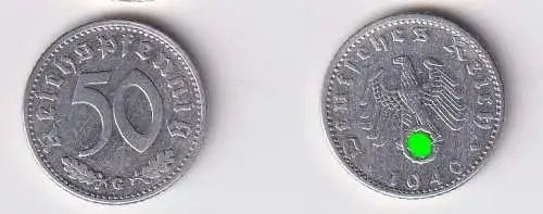 50 Pfennig Aluminium Münze 3.Reich 1943 G f.vz (105915)