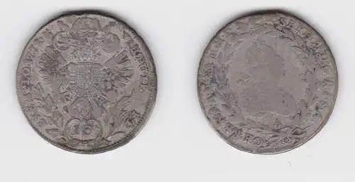 10 Kreuzer Silber Münze Österreich Haus Habsburg 1772 A ss (155934)