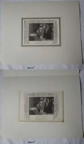 alter Stich - DEATH OF EZEKIEL´S WIFE - EZEK. CH. 24. V. 18.