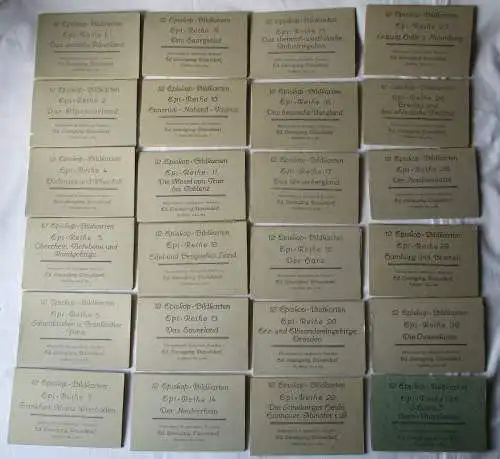 24 x Liesegang mit je 12 Episkop-Bildkarten Reihe 1 bis 128 um 1920 (104072)