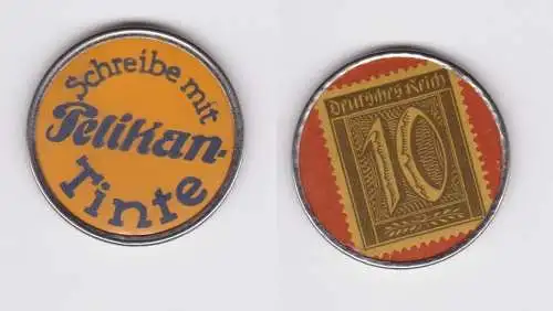 10 Pfennig Wertmarke "Schreibe mit Pelikan Tinte" um 1920 (155513)