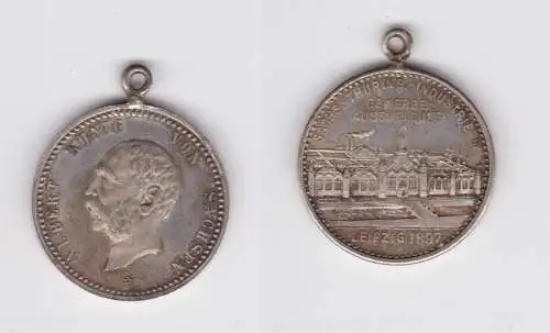 Silber Medaille Leipzig sächs. Thür. Industrie/Gewerbe Ausstellung 1897 (150390)