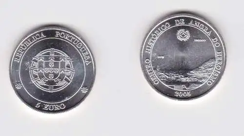 5 Euro Silbermünze 2005 Portugal Unesco Angra do Heroismo (150301)