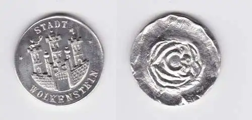 Probeabschlag DDR Medaille Bergstadt Wolkenstein Erzgebirge (156238)