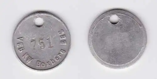 alte Aluminium Wertmarke VEB KW Boxberg BBS  (154534)