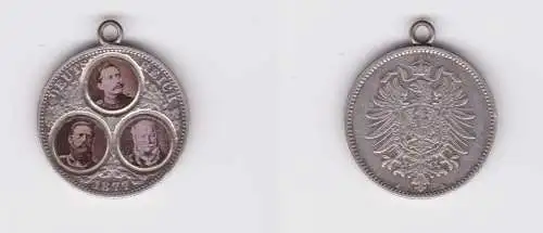 seltene Silber Medaille Preussen auf das 3 Kaiserjahr 1888 (124917)