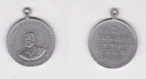 Aluminium Medaille Erfinder für Galvano Elektrotherapie um 1915 (128784)