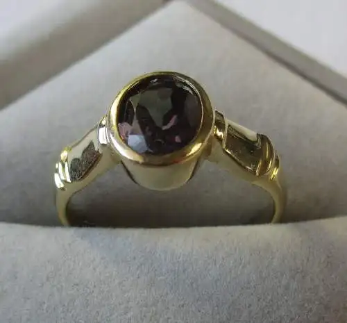 hochwertiger Damen Ring 585er Gold mit Saphir ca. 1,3 Karat (119558)