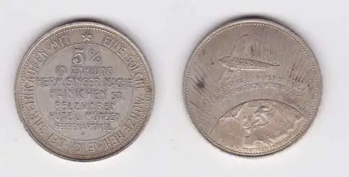 seltene 5% Wertmarke Rabattmarke Herm.Singer Nachf.Hainichen (152454)
