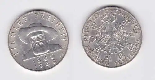 50 Schilling Silber Münze Österreich 1959 Tiroler Freiheit 1809-1959 (159323)