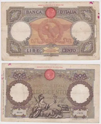 100 Lire Banknote Italien Italia 5.10.1931 PIC 55 (134549)