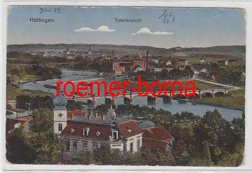 73241 Ak Hattingen Totalansicht 1922