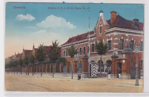 84832 AK Chemnitz - Kaserne des Königlich Sächsischen 15. Inf.-Regts. No. 181