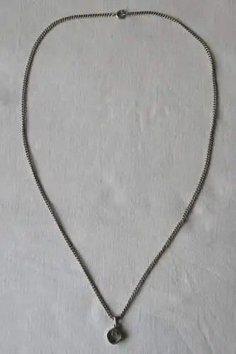 elegante 925er Sterling Silber Kette mit Schmuckstein Anhänger (146914)