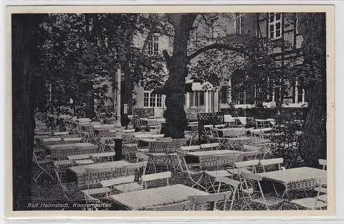 93017 AK Bad Helmstedt - Konzertgarten, Kurhaus Gesundbrunnen 1934